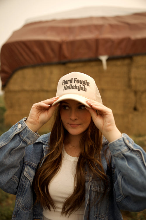 Hard Fought Hallelujah Foam Trucker Hat