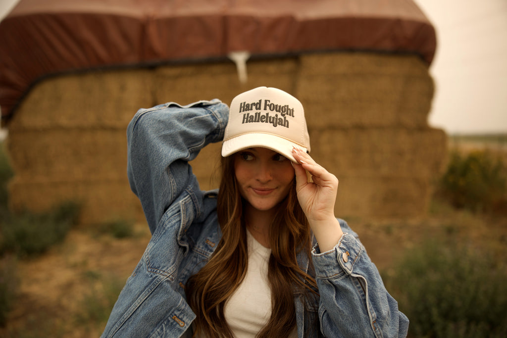 Hard Fought Hallelujah Foam Trucker Hat